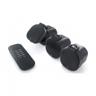 3 Mini Tomadas Exterior com Controlo Remoto 3000W