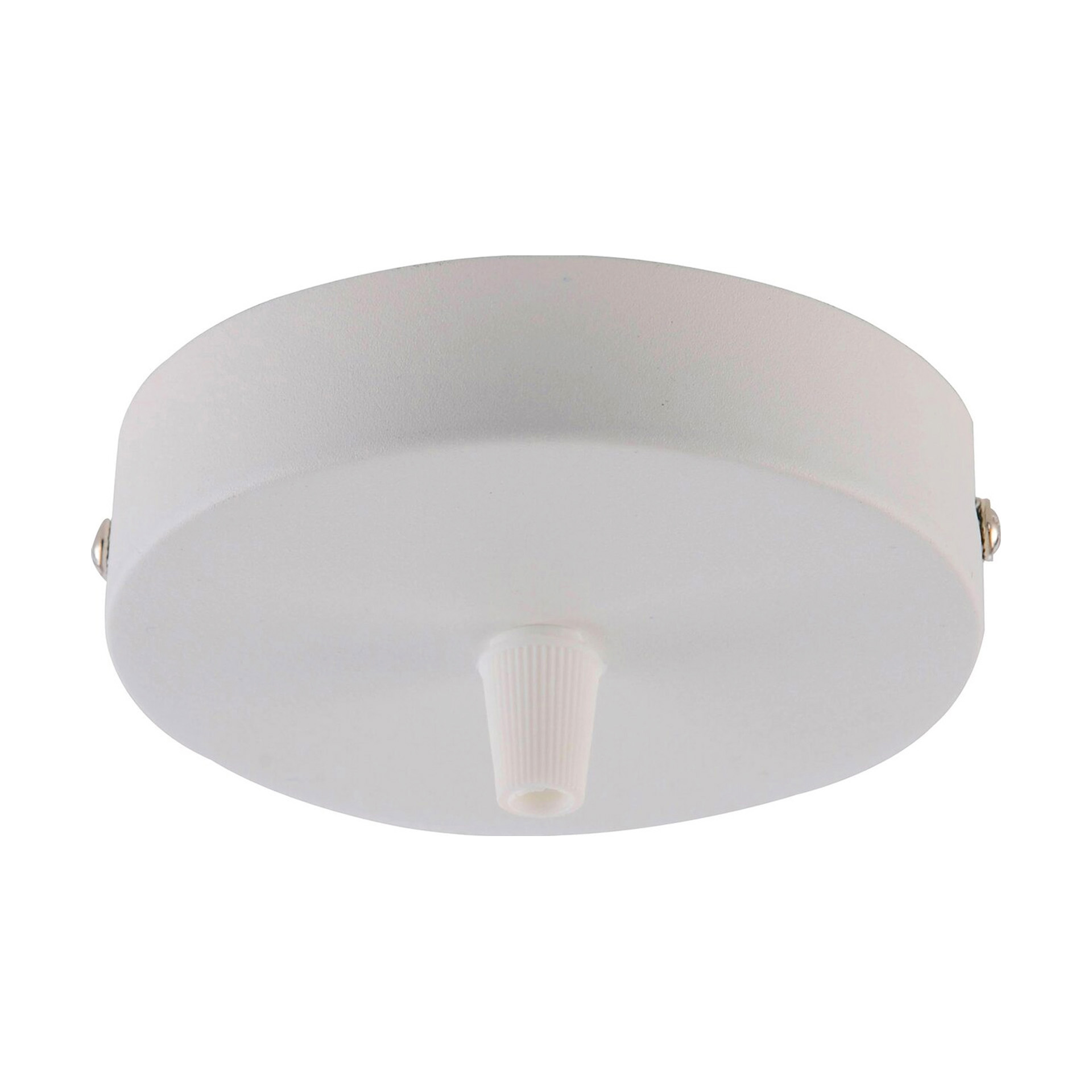 Florão Metálico para Candeeiro Suspenso 100x25mm Branco