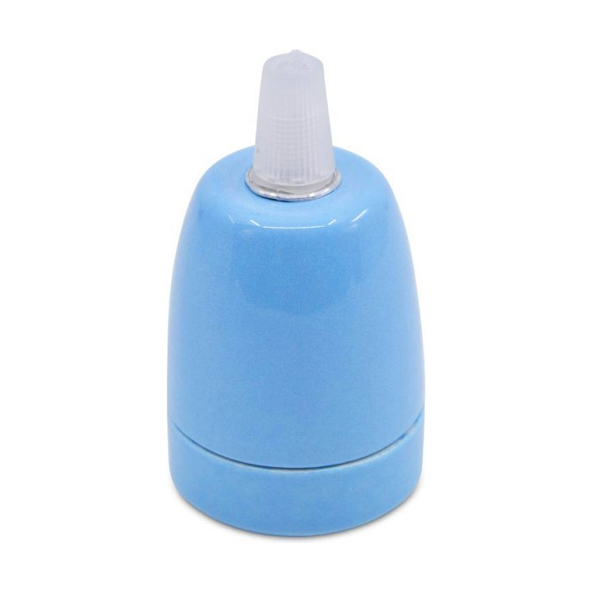 Casquilho de Porcelana para Lâmpada E27 Azul