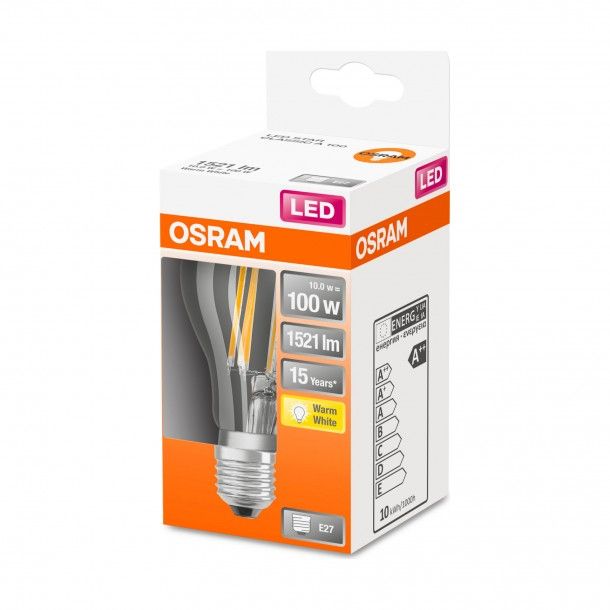 Lmpada LED Filamento Osram Vidro Classic A100 2700K