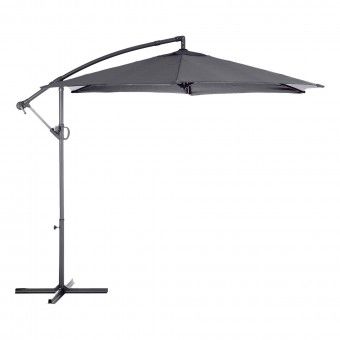 Guarda-Sol com Aba de Ferro Cinza 2,70m