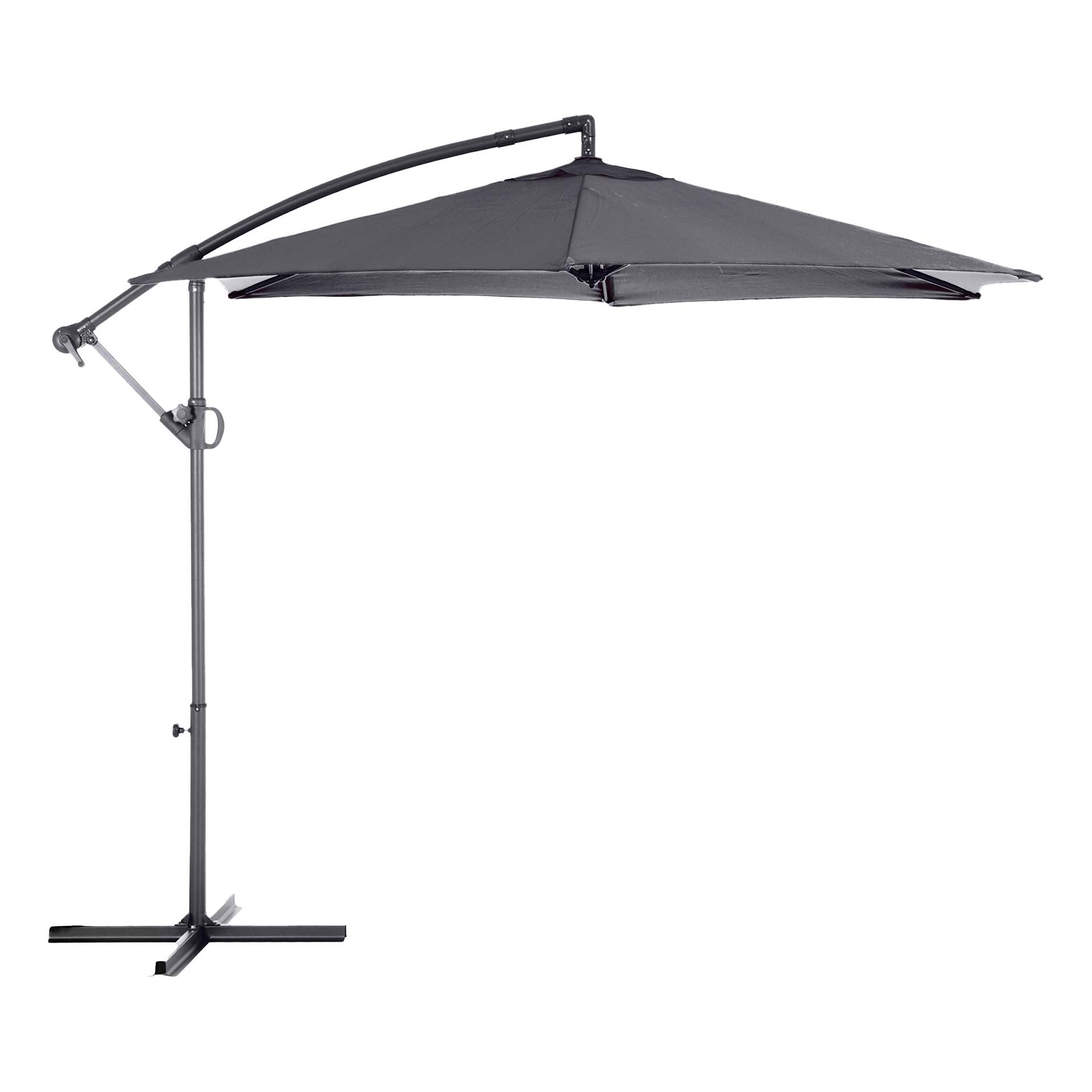 Guarda-Sol com Aba de Ferro Cinza 2,70m