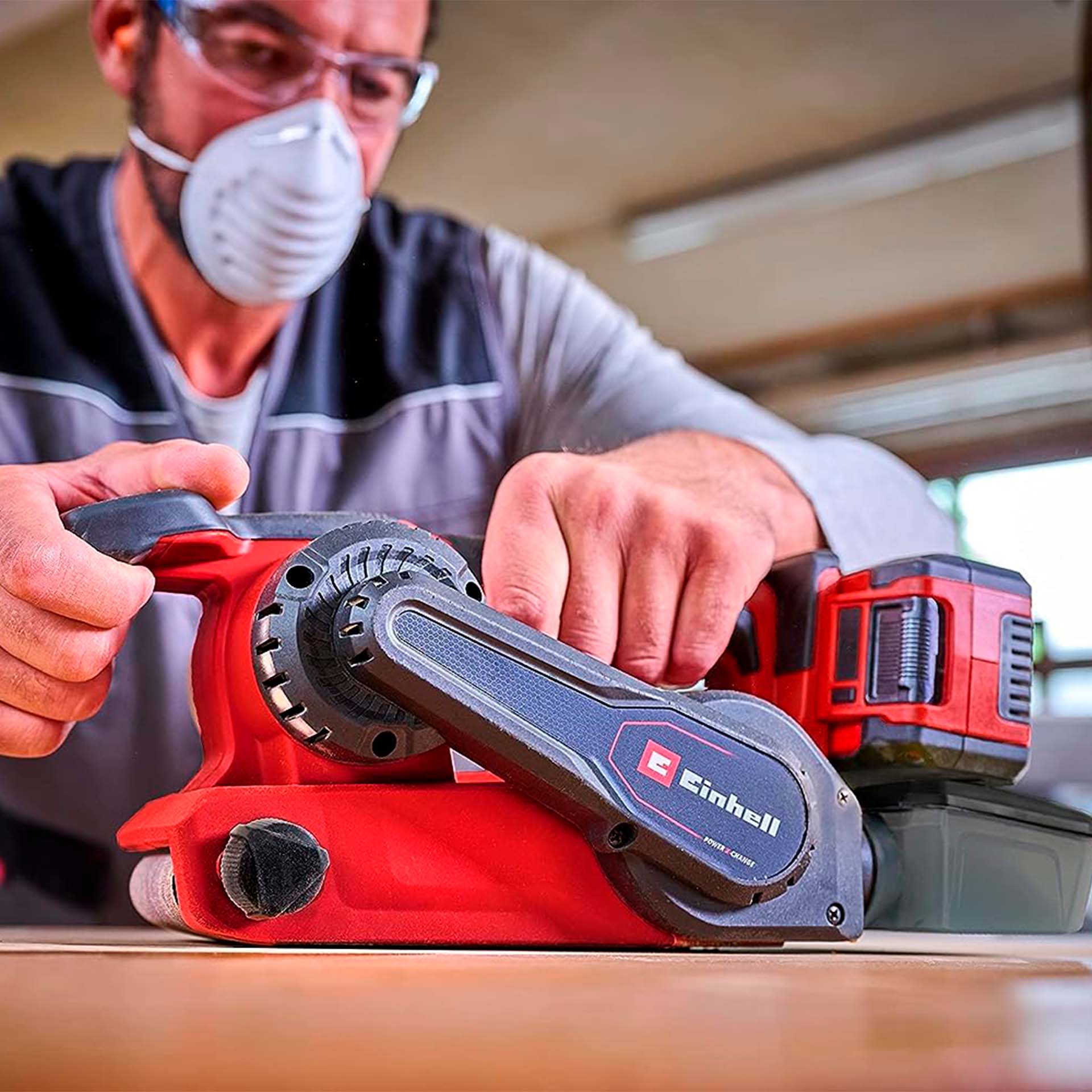 Lixadora de Rolos Brushless 75x457mm 18V sem Bateria TP-BS 18/457 Li BL Solo Einhell