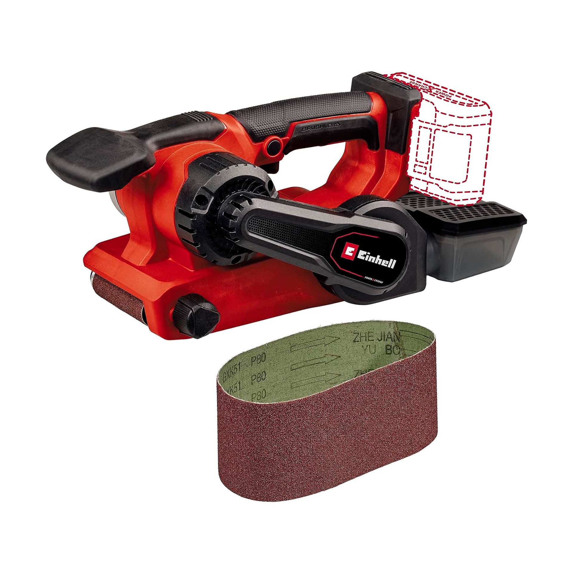 Lixadora de Rolos Brushless 75x457mm 18V sem Bateria TP-BS 18/457 Li BL Solo Einhell