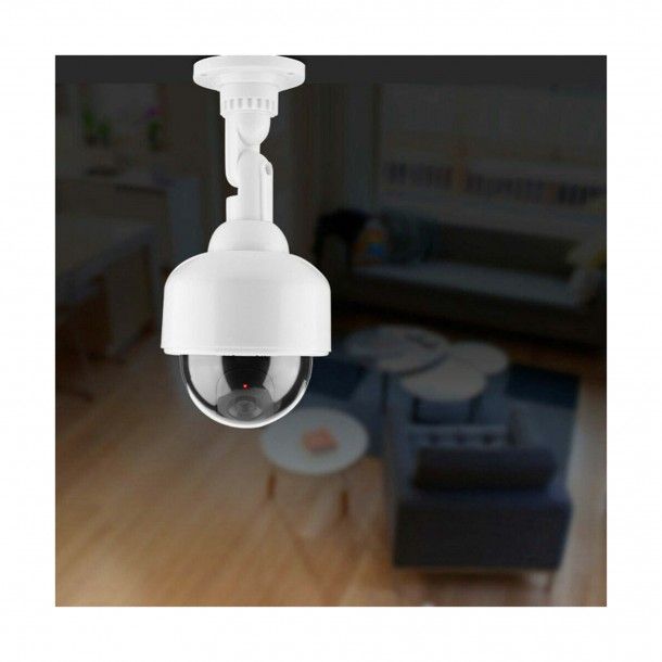 C�mara Falsa de Vigil�ncia LED Dome com Bra�o Chacon