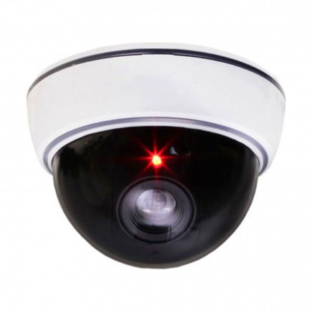 Cmara Falsa de Vigilncia Dome para Teto com LED Fixo Chacon
