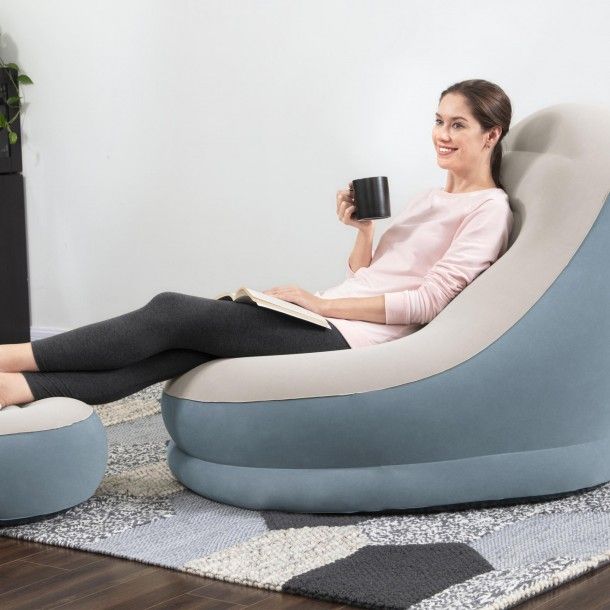 Puff Poltrona e Repousa Pés Insufláveis Puff Poltrona e Repousa Pés Insufláveis