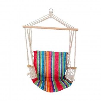 Cadeira de Rede Suspensa Multicolor 44x118cm