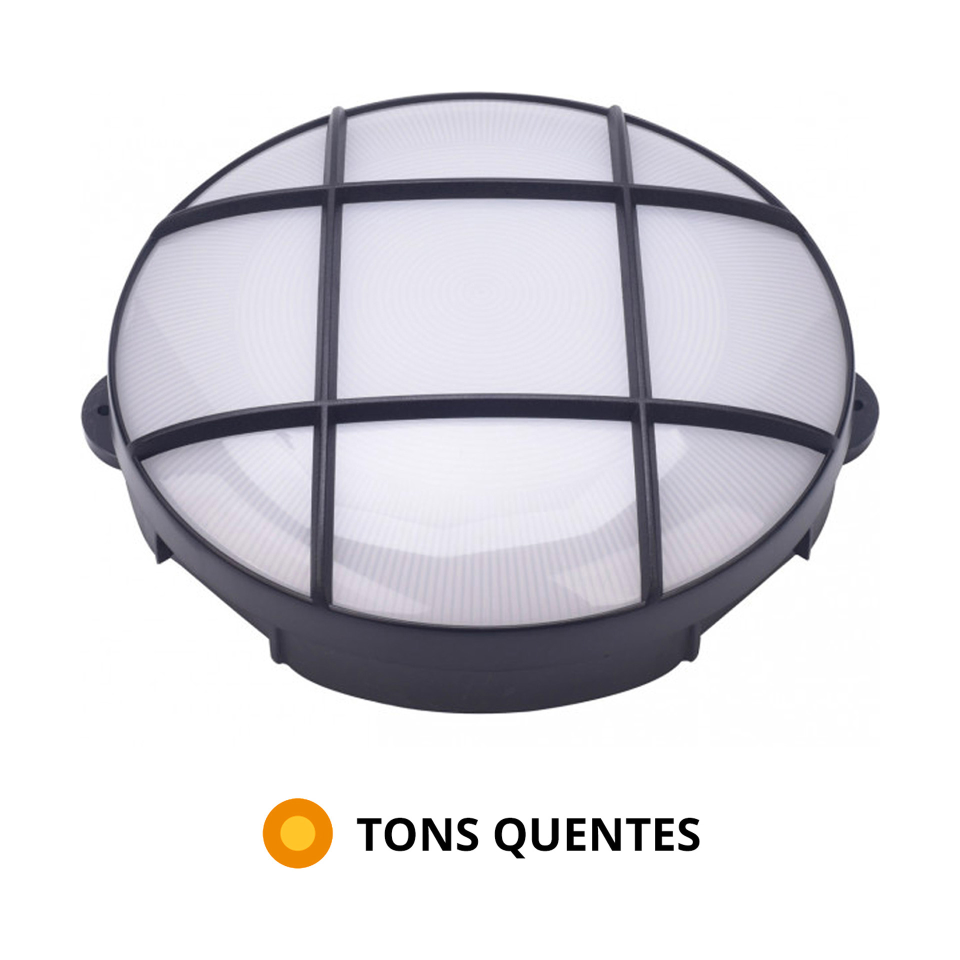 Aplique de Parede Exterior LED Preto