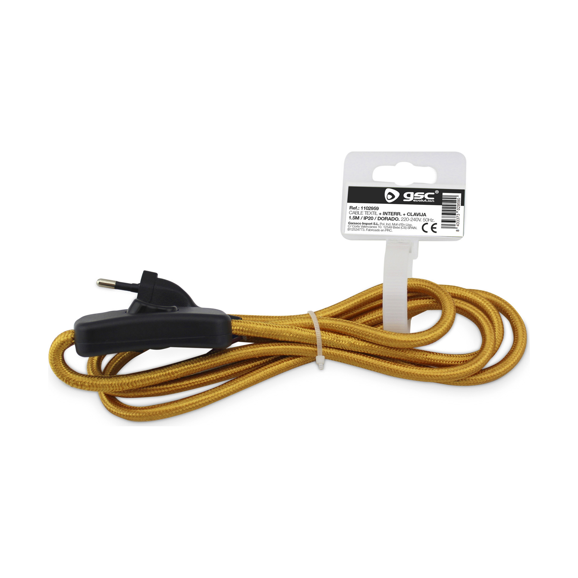 Extensão Têxtil com Interruptor 1,50M