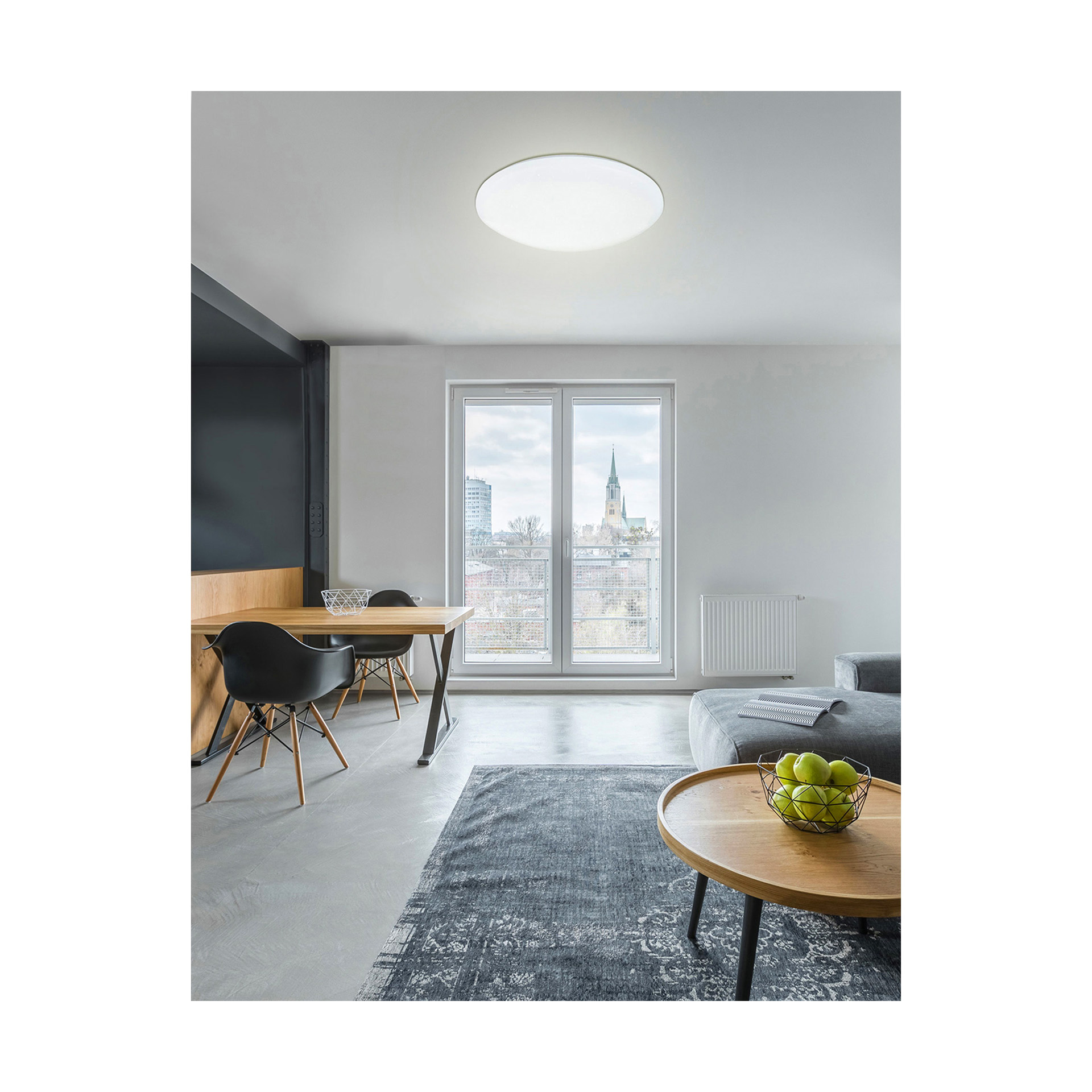 Candeeiro de Teto Plafon LED Redondo Saliente 18W 1620Lm