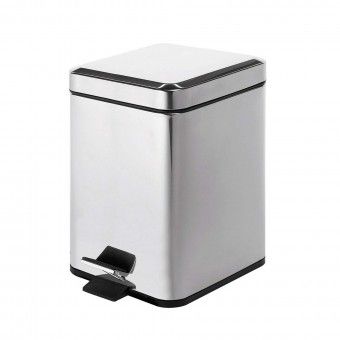 Balde de Lixo Wc 3L Argenta Cromado Gedy