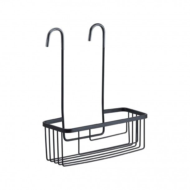 Cesto para Duche 30x12x37cm Alumnio Preto Gedy