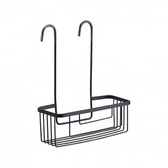 Cesto para Duche 30x12x37cm Alumnio Preto Gedy