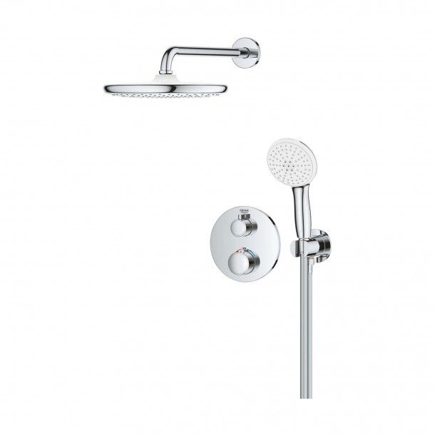 Conjunto de Duche com Torneira Termosttica e Chuveiro de Mo 2 Jatos Grohe