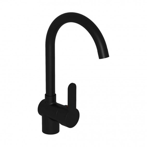 Torneira de Cozinha Monocomando Bica Alta Plaza Preto AFJ Torneira de Cozinha Monocomando Bica Alta Plaza Preto AFJ