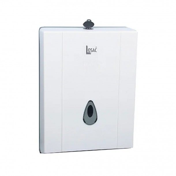 Dispensador Papel Zig Zag ABS Branco Losac