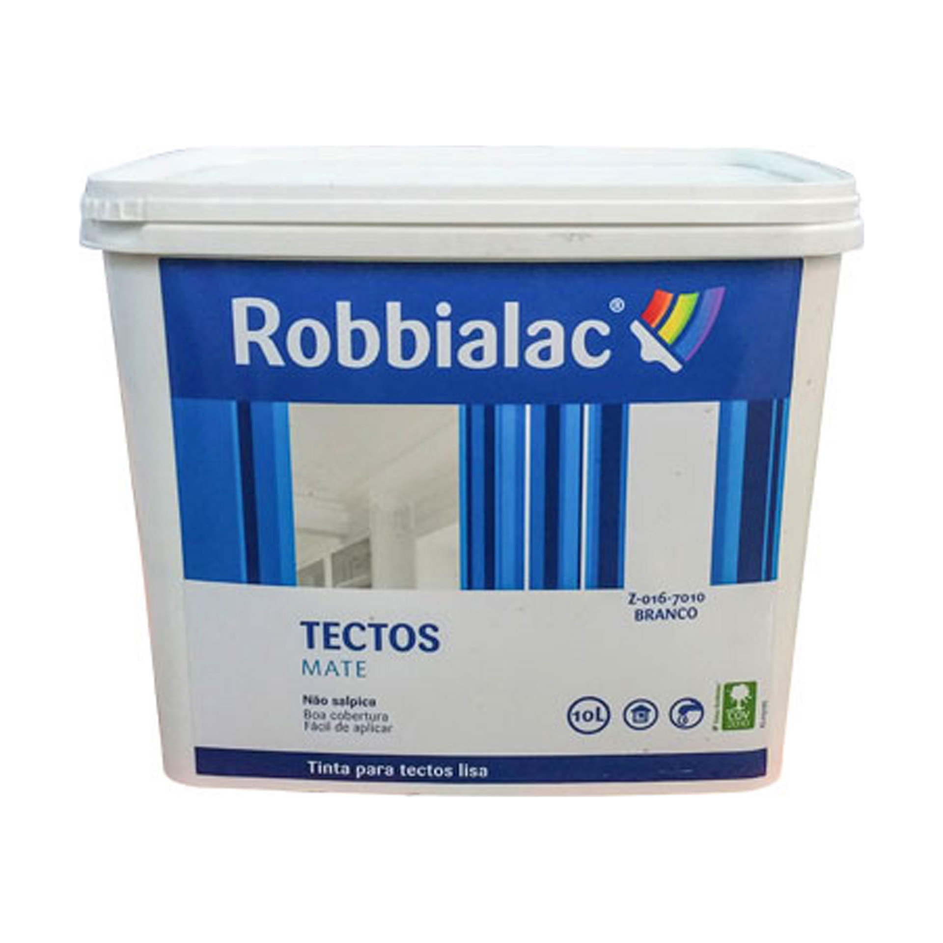 Tinta para Tetos Branco Mate 10L Robbialac