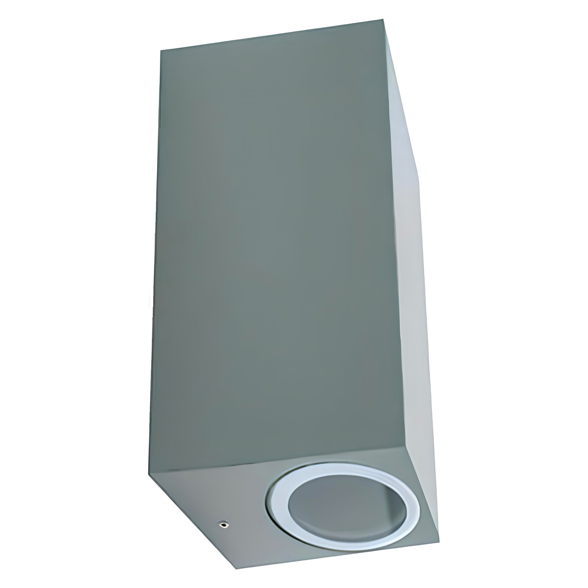 Aplique LED Saliente Retangular IP54 2XGU10 Cinza Maxled