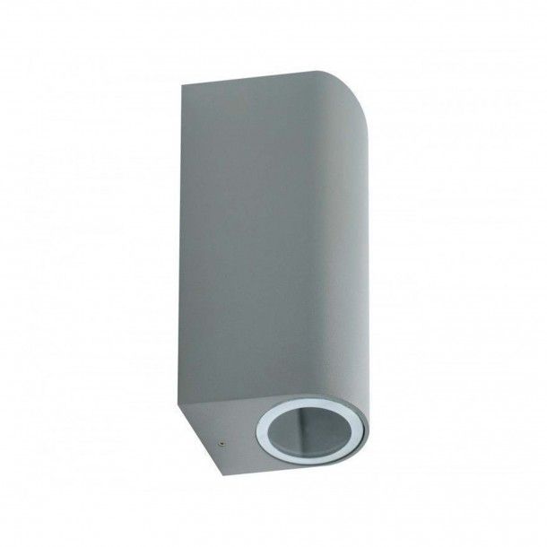 Aplique LED Saliente Cilíndrico IP54 2XGU10 Cinza Maxled Aplique LED Saliente Cilíndrico IP54 2XGU10 Cinza Maxled