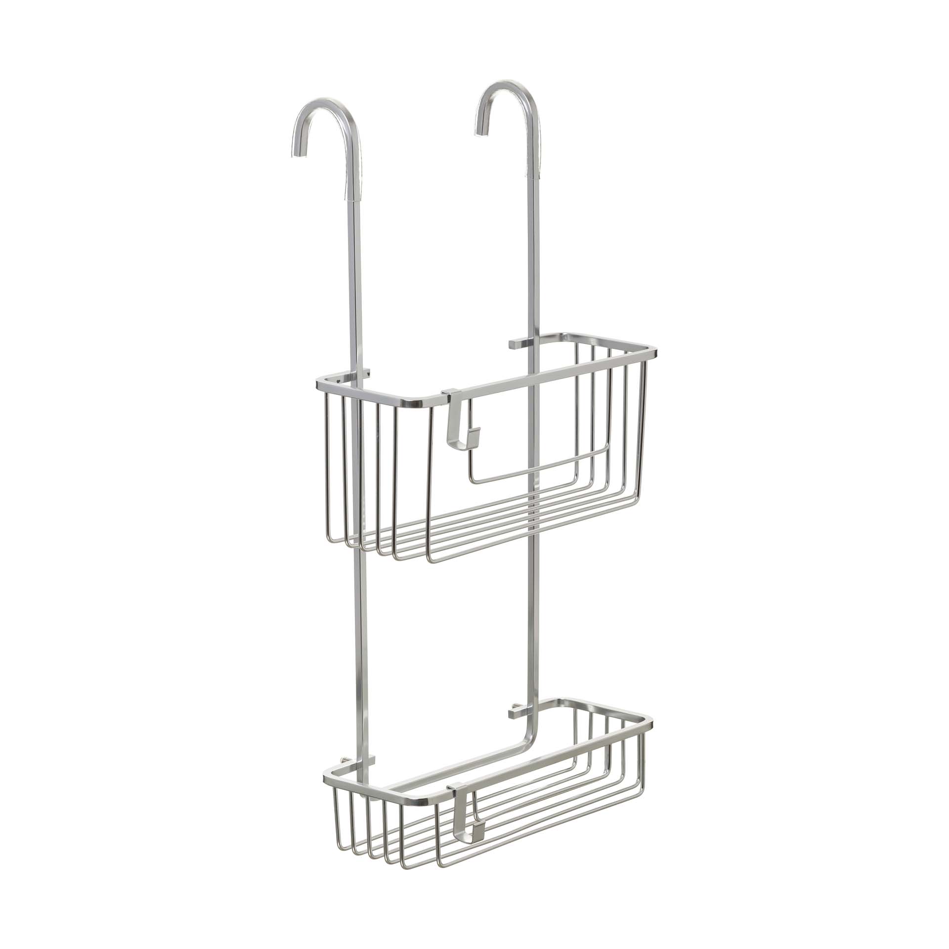 Cesto para Duche com 2 Prateleiras 56x28x15.50cm Alumínio Tatay