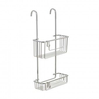 Cesto para Duche com 2 Prateleiras 56x28x15.50cm Alumnio Tatay