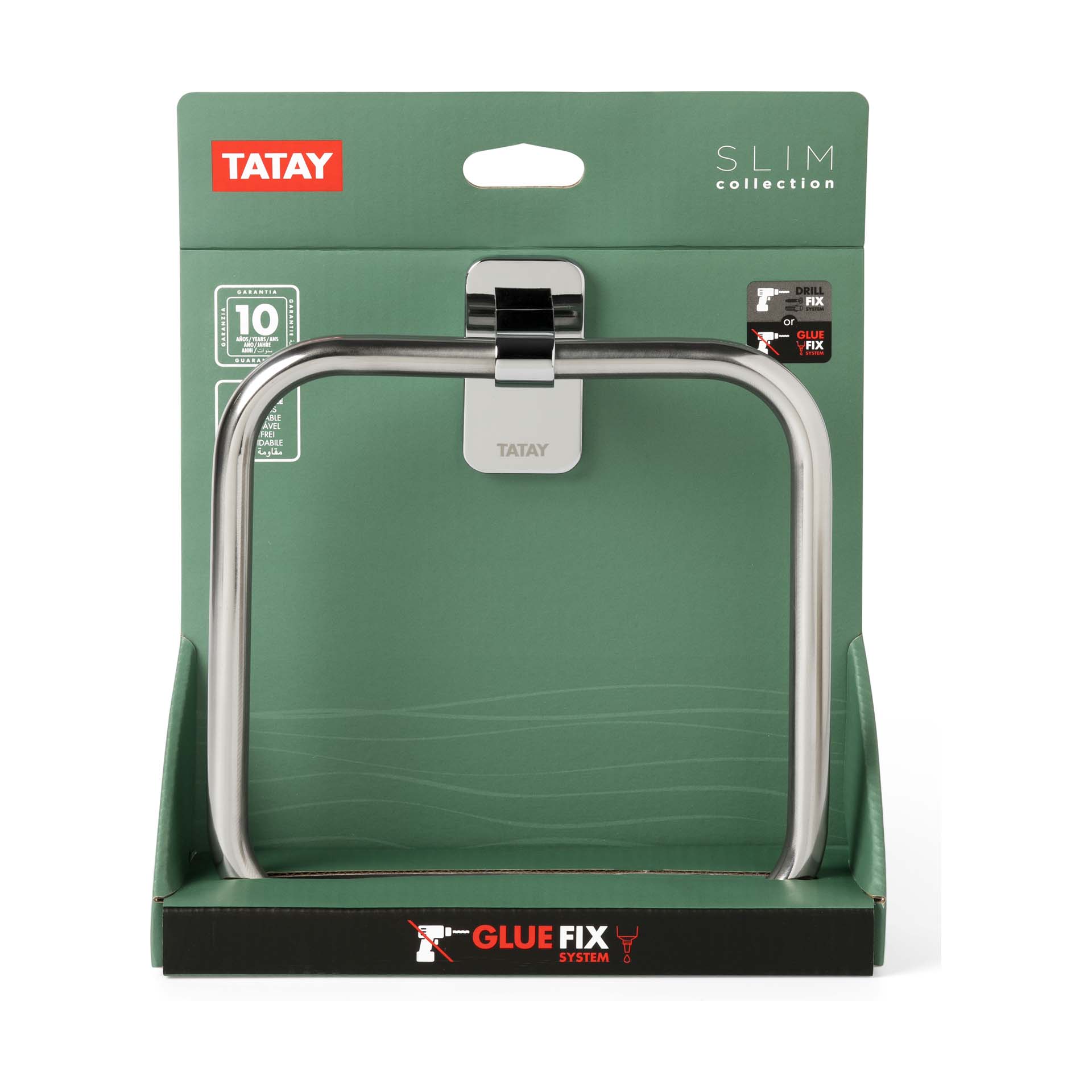 Toalheiro Argola Slim Inox Tatay