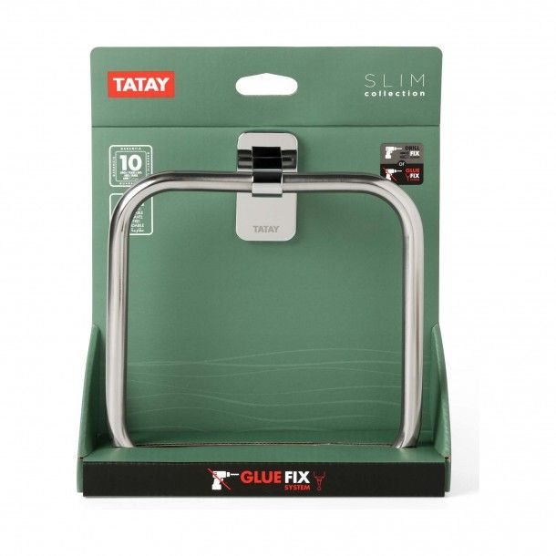 Toalheiro Argola Slim Inox Tatay