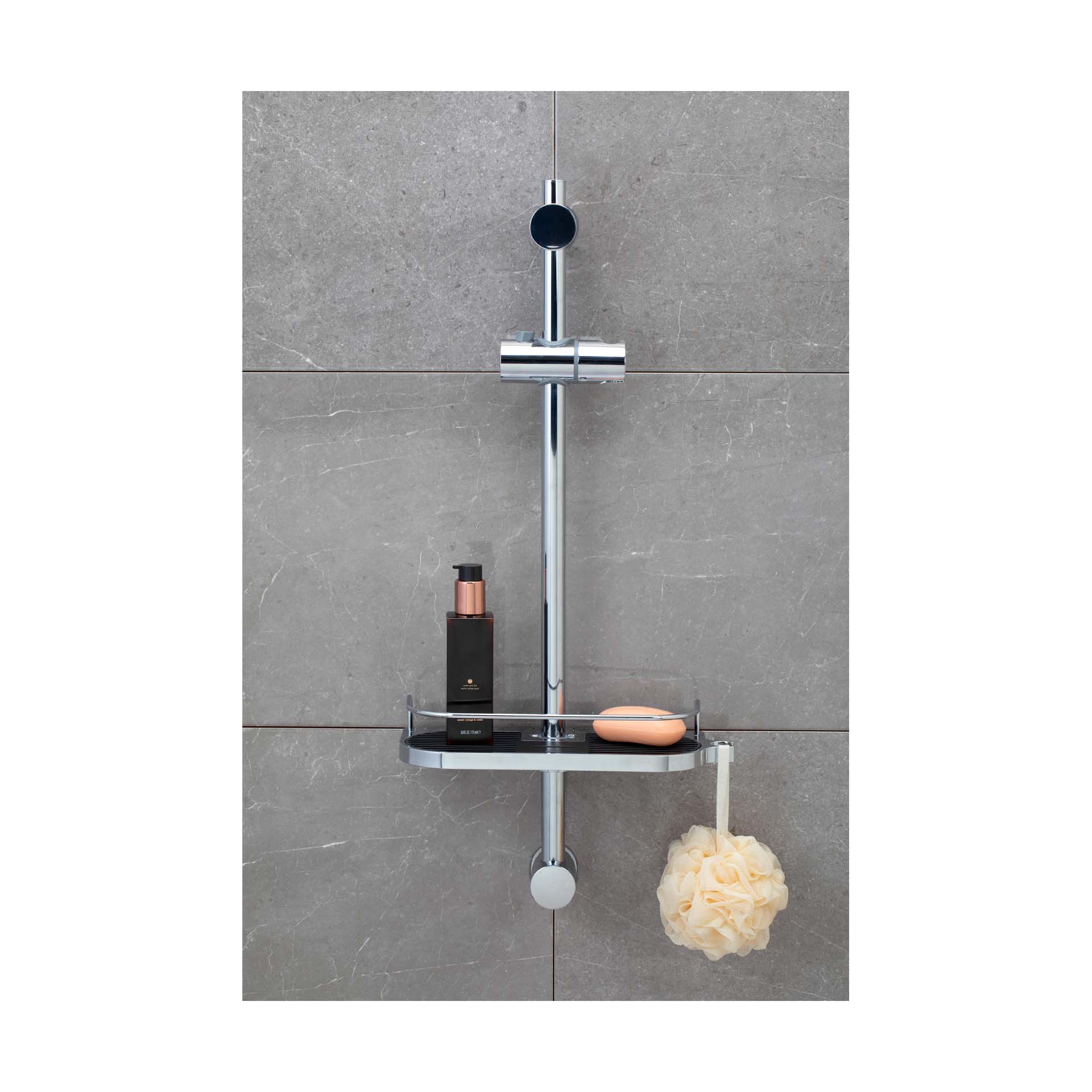 Estante para Duche 30.5x6.5x12cm Inox Tatay