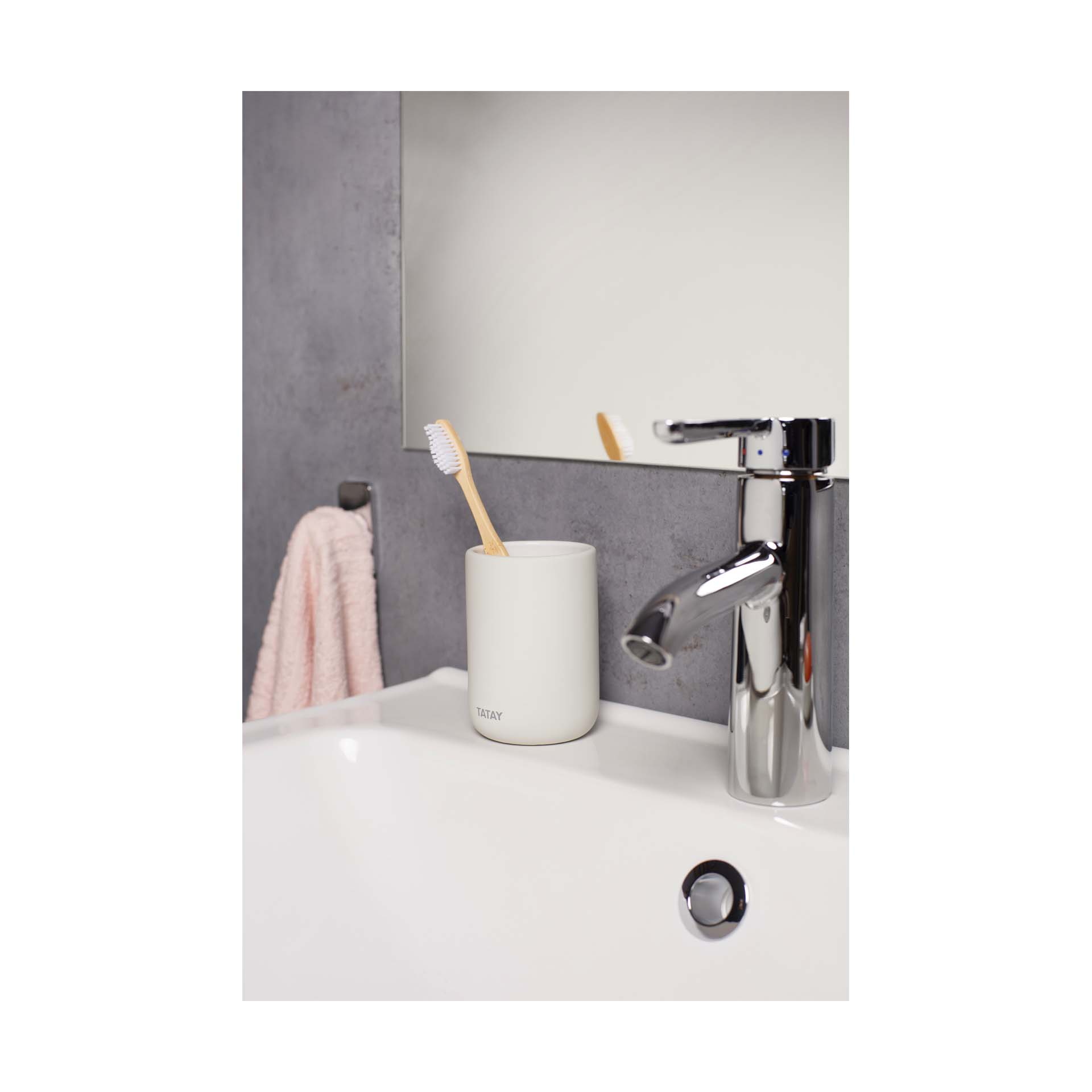 Porta Escovas Soft Branco Tatay