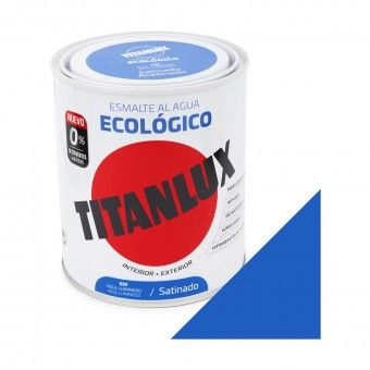 Esmalte Ecol�gico Base �gua Acetinado Titanlux Azul Luminoso 750ml