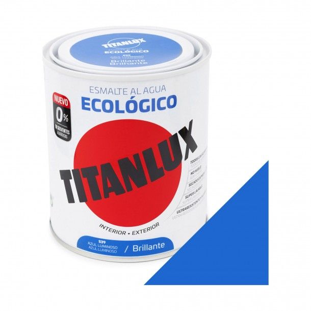 Esmalte Ecológico Base Água Brilhante Titanlux Azul Luminoso 750ml Esmalte Ecológico Base Água Brilhante Titanlux Azul Luminoso 750ml