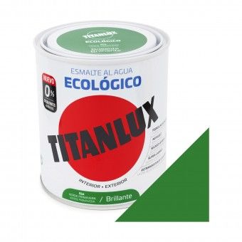 Esmalte Ecol�gico Base �gua Brilhante Titanlux Verde Primavera 750ml