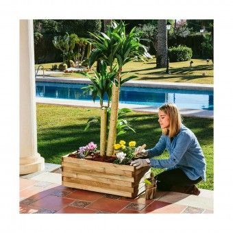 Floreira Retangular 90x40x33cm Pinho Tratado Nortene Floreira Retangular 90x40x33cm Pinho Tratado Nortene