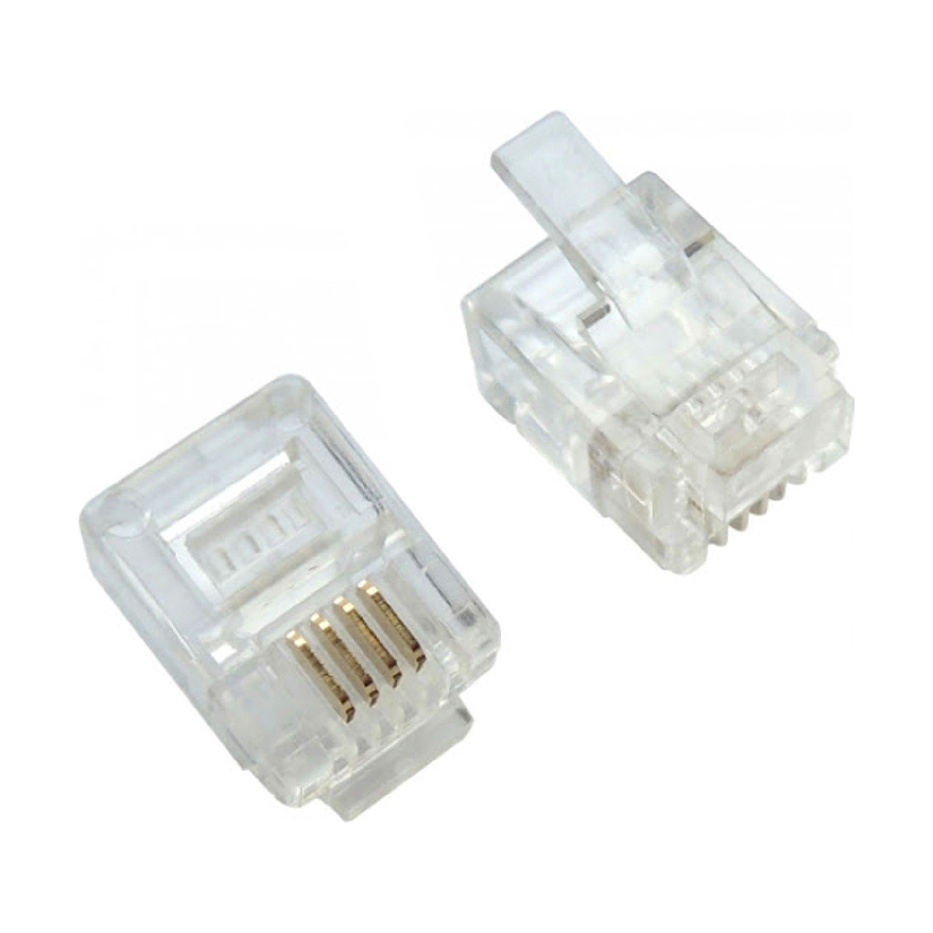 10 Conectores Telefone Modular 6P/4C RJ11