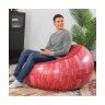 Puff Insufl�vel Redondo Vermelho � 112cm