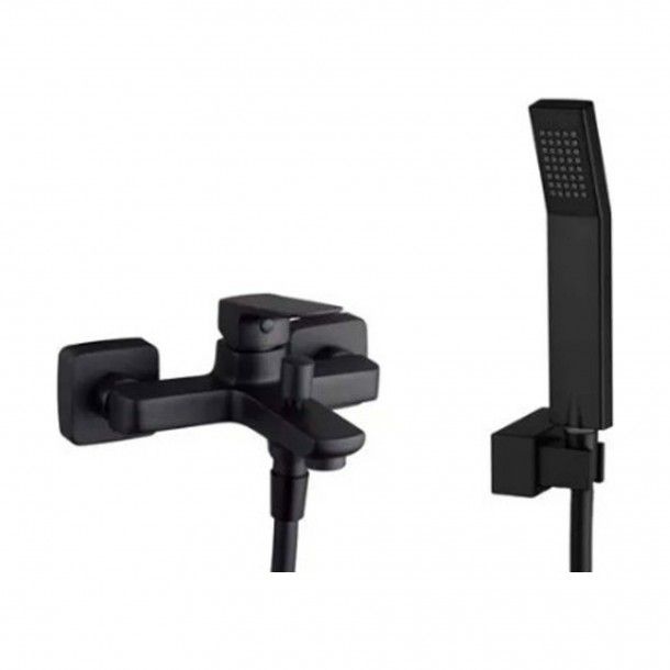 Monocomando para Banheira com Duche Marriot Lat�o Preto GME