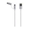 Cabo Carregador Smartphone Micro USB e Adaptador Iphone 2M