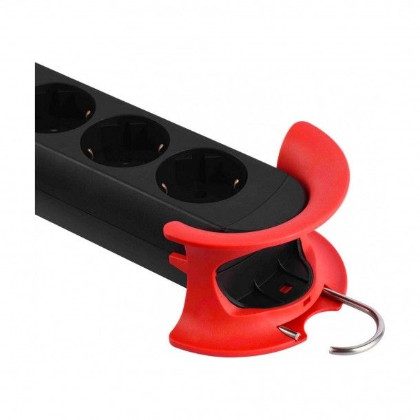 Extens�o 5 Tomadas com Interruptor e Gancho