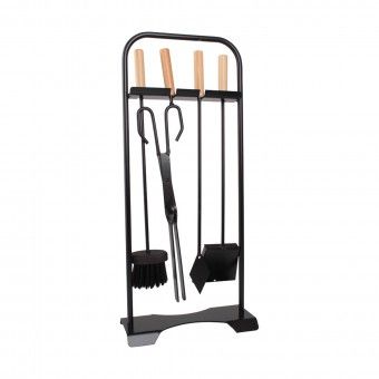 Conjunto para Lareira Preto