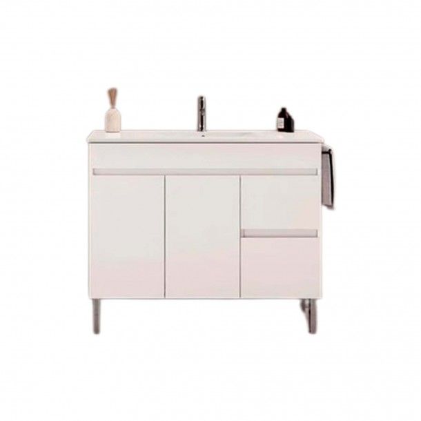 Móvel Iris 100 com Lavatório 100 Fifty Banhoazis Móvel Iris 100 com Lavatório 100 Fifty Banhoazis