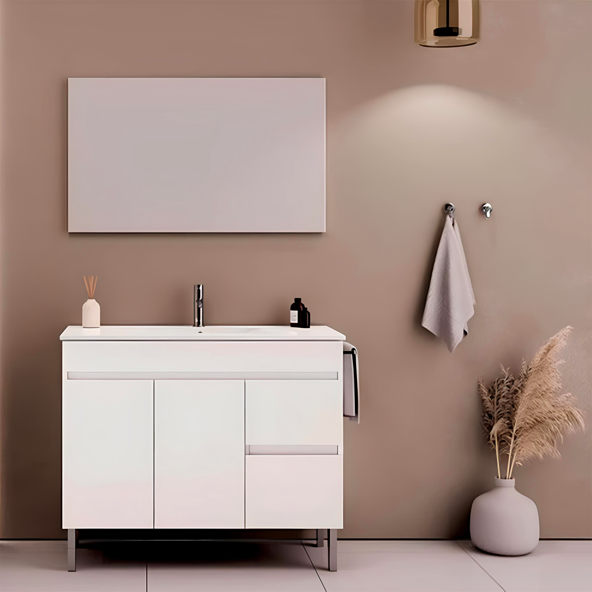 Móvel Iris 100 com Lavatório 100 Fifty Banhoazis