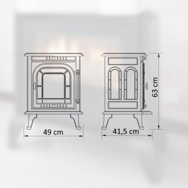 Salamandra a Lenha 7KW FF 40 Alpis