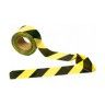 Fita de Sinaliza��o 50mm 200M Preta/Amarela