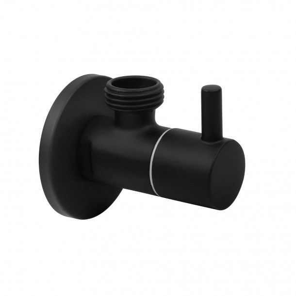 Torneira de Esquadria 1/2"x1/2" Print Lato Preto Mate