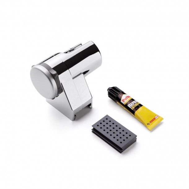 Suporte de Duche Glue & Fix Abs Cromado Tatay