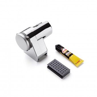 Suporte de Duche Glue & Fix Abs Cromado Tatay