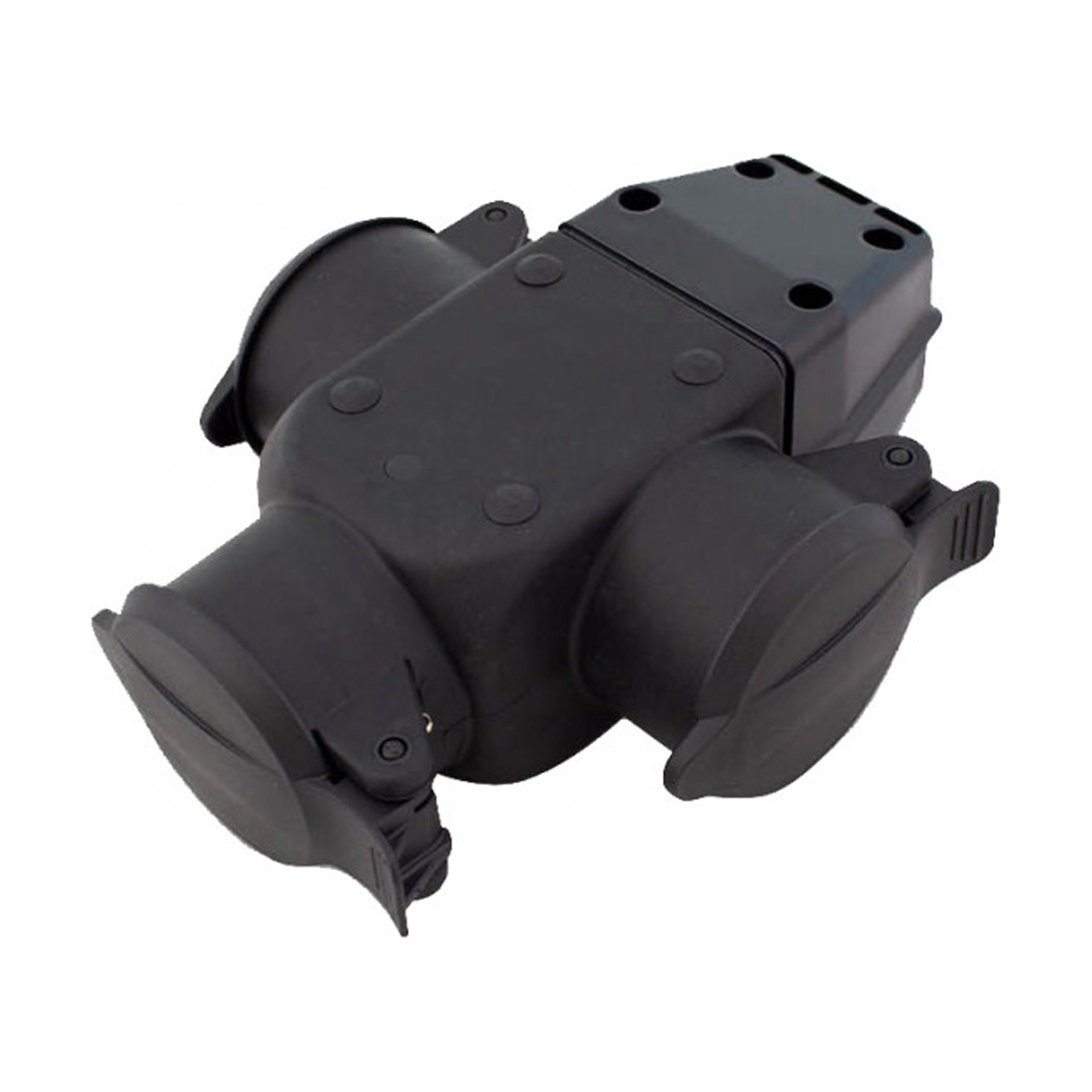 Ficha Tripla com Proteção Borracha