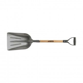 Pá de Alumínio com Cabo Madeira Punho Plástico Vito Pá de Alumínio com Cabo Madeira Punho Plástico Vito