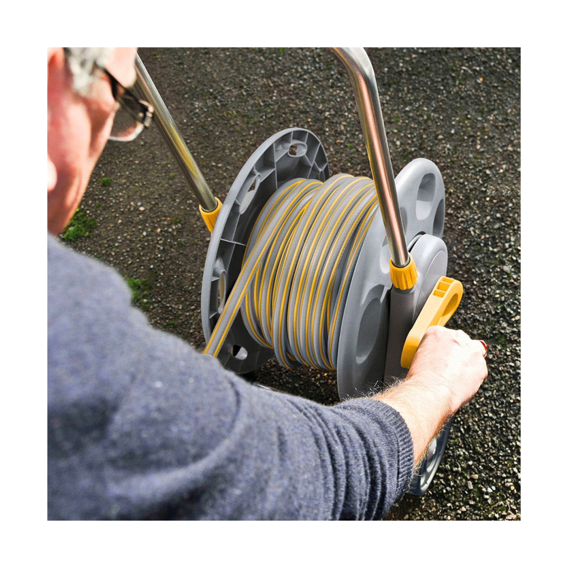 Carro Enrolador com Mangueira 30m